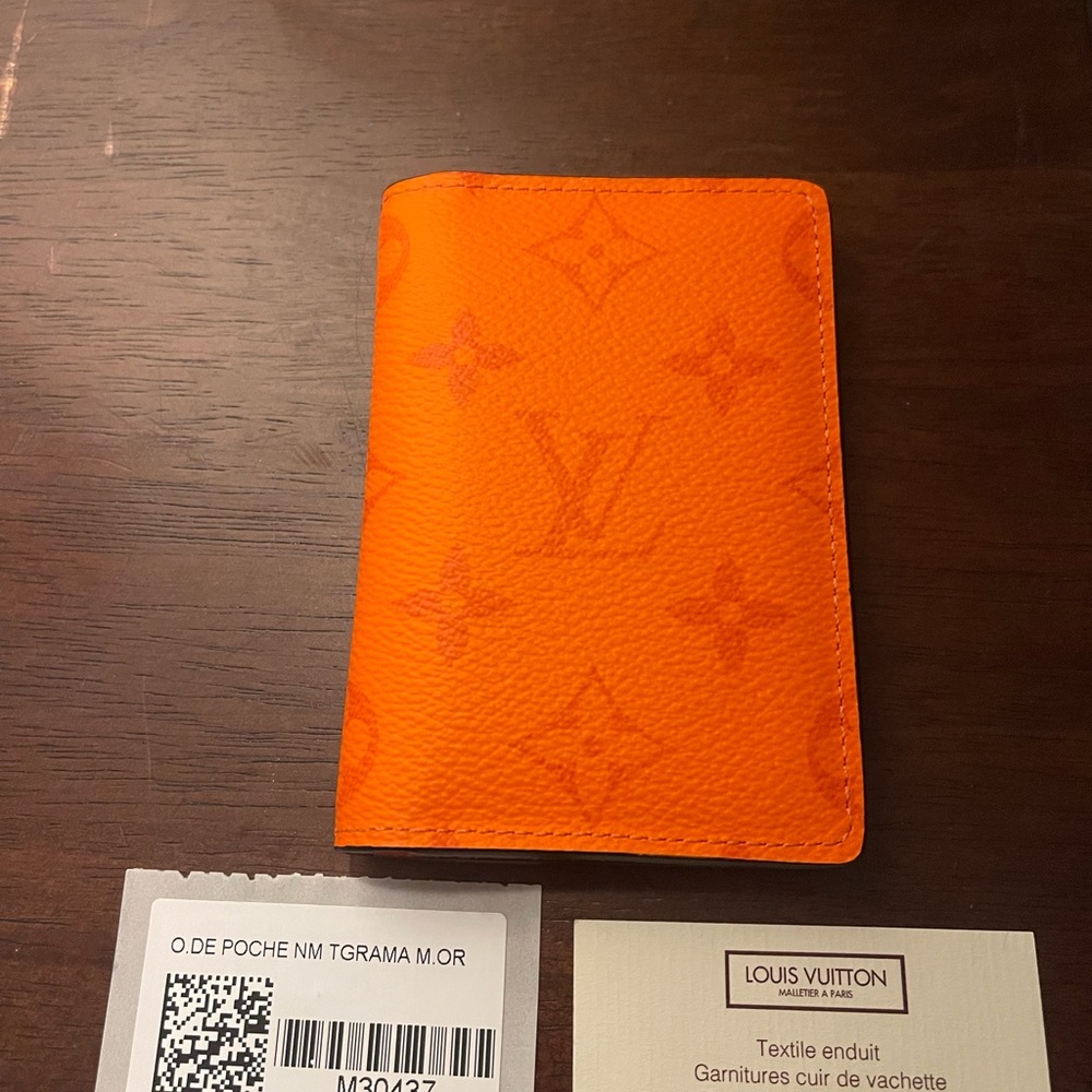 Louis Vuitton Orange Card Holder